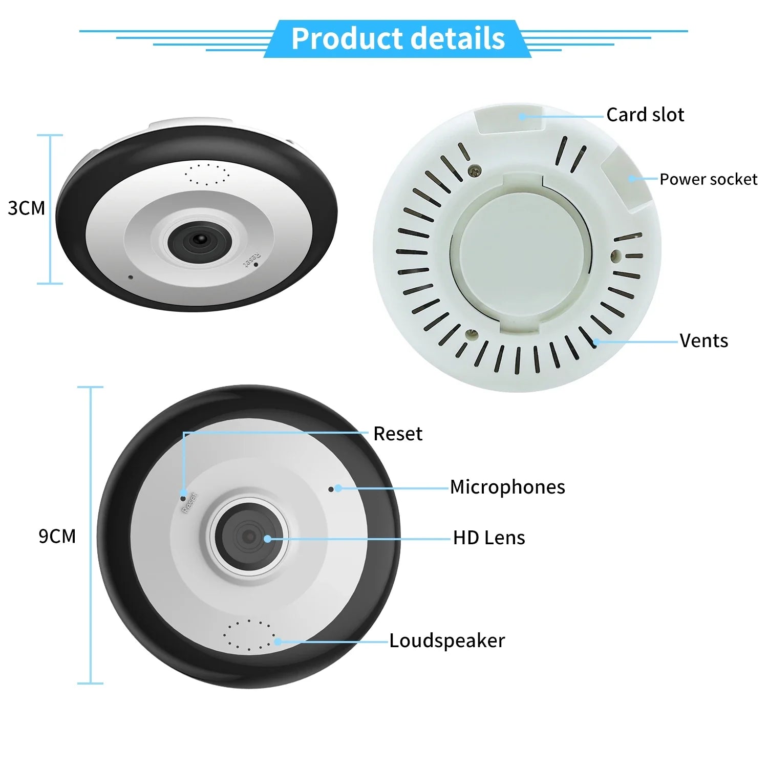 Caméra de Surveillance sans Fil <br> Maison